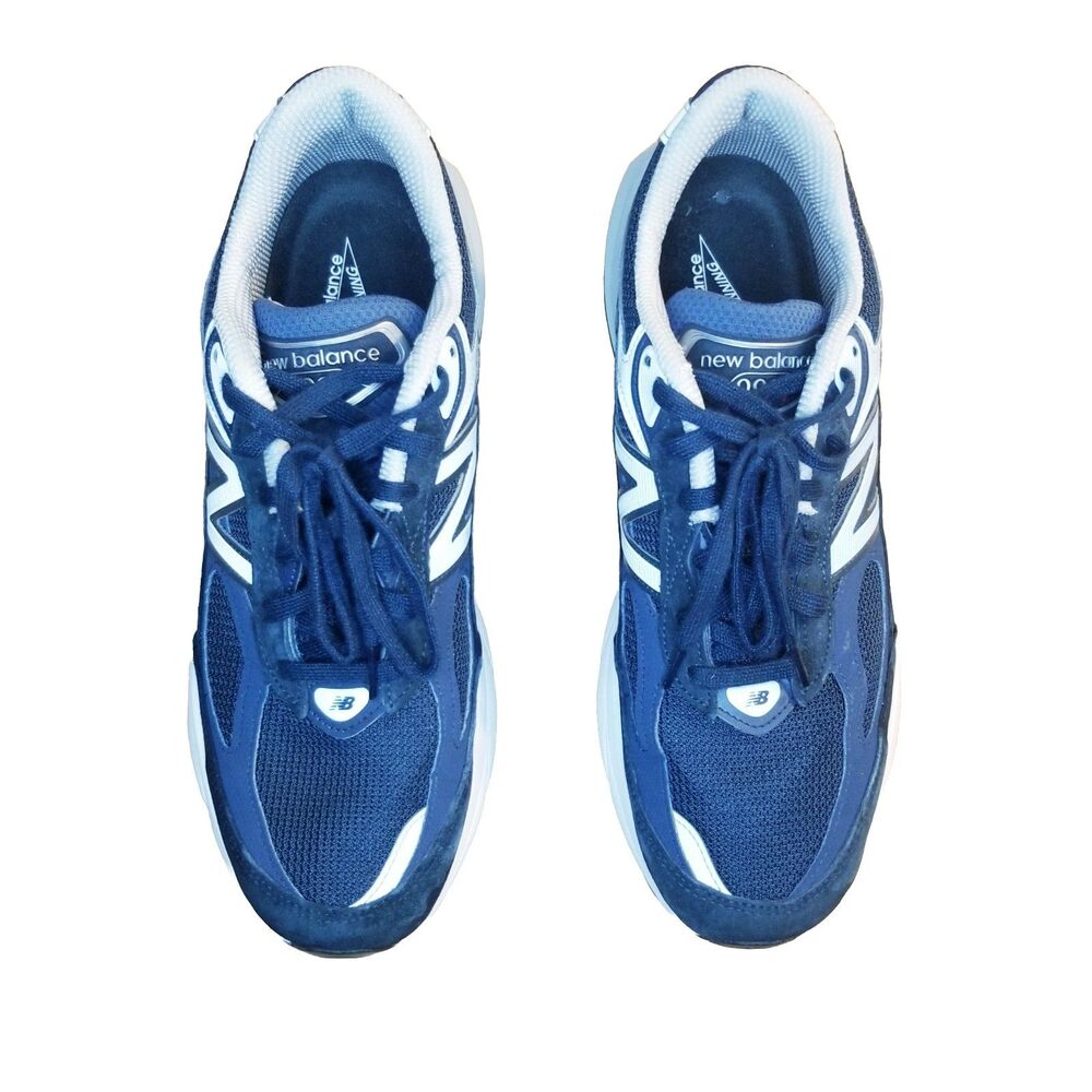 New Balance 990v6 Men Size 9.5 Blue Suede Casual Shoes Sneakers USA Made M990NV6